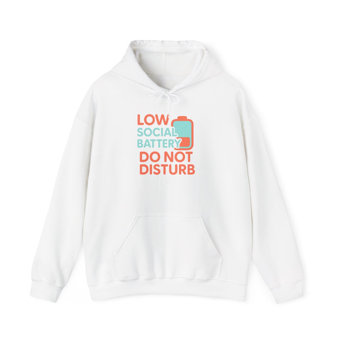 Low Battery Club Hoodie | Unisex Heavy Blend Hooded Sweatshirt for Social Media Lovers, Casual Wear, Gift for Friends