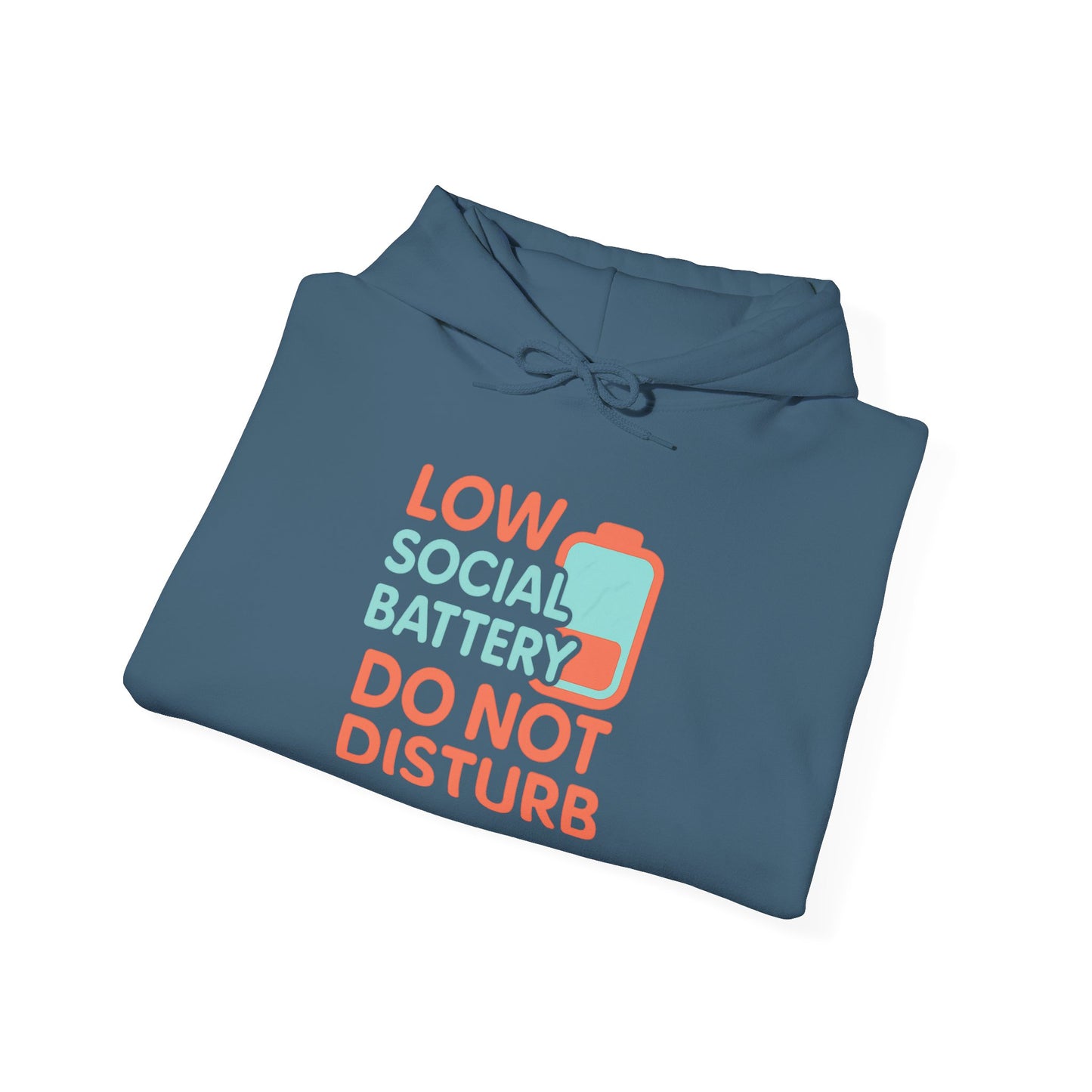 Low Battery Club Hoodie | Unisex Heavy Blend Hooded Sweatshirt for Social Media Lovers, Casual Wear, Gift for Friends