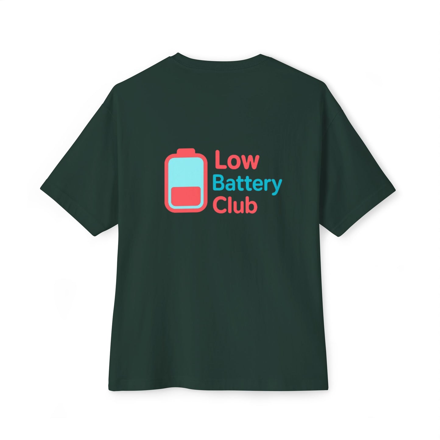 Social Battery Unisex Oversized Tee, Perfect for Introverts, Chill Relaxed Wear, Fun Gift for Friends, Casual Streetwear