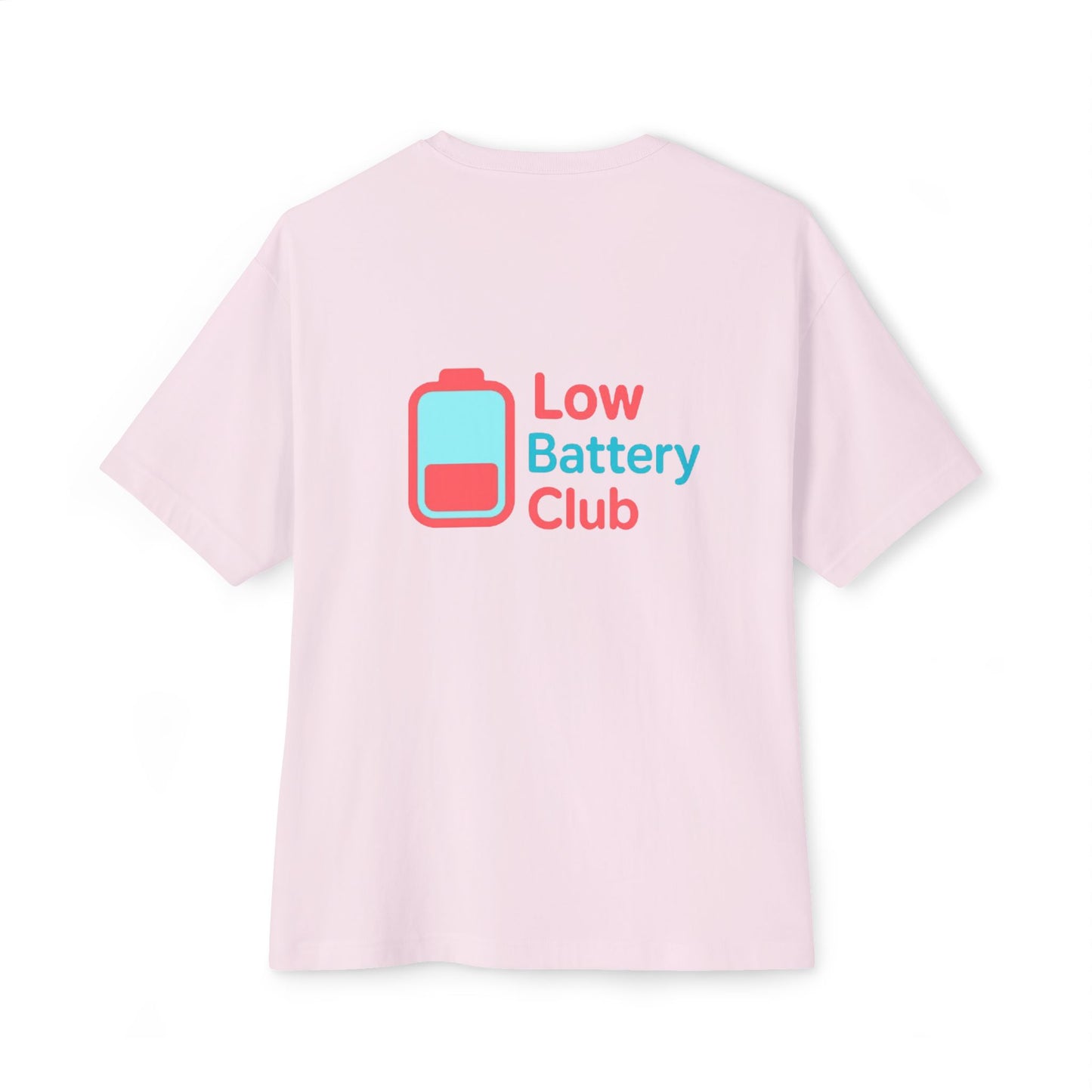 Social Battery Unisex Oversized Tee, Perfect for Introverts, Chill Relaxed Wear, Fun Gift for Friends, Casual Streetwear