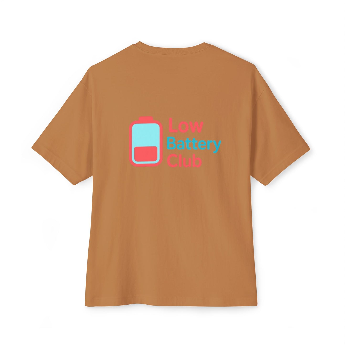 Social Battery Unisex Oversized Tee, Perfect for Introverts, Chill Relaxed Wear, Fun Gift for Friends, Casual Streetwear