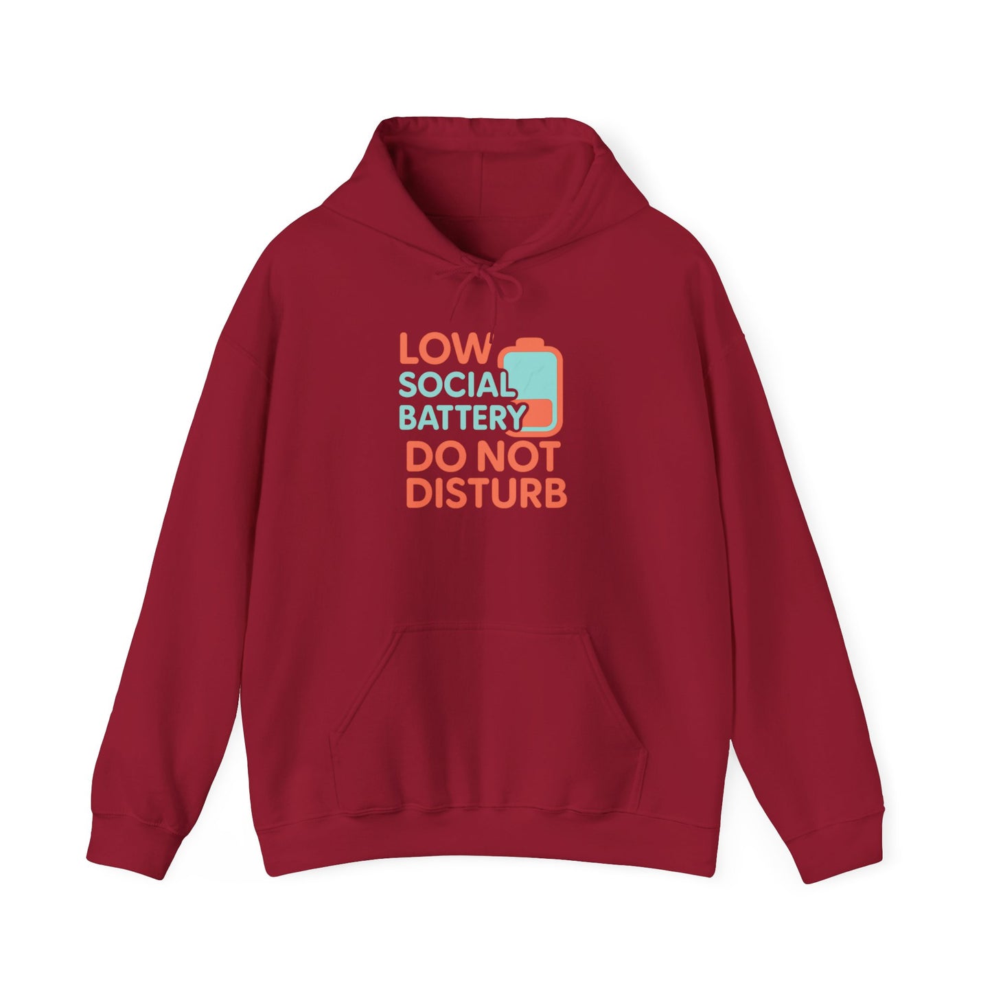 Low Battery Club Hoodie | Unisex Heavy Blend Hooded Sweatshirt for Social Media Lovers, Casual Wear, Gift for Friends