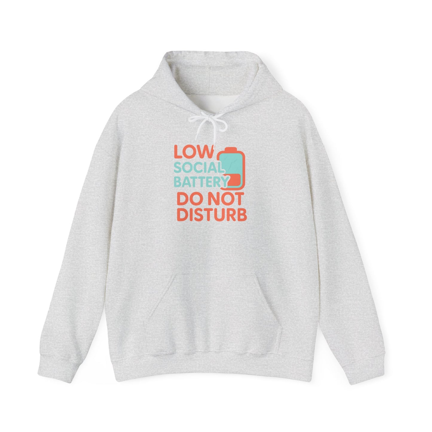 Low Battery Club Hoodie | Unisex Heavy Blend Hooded Sweatshirt for Social Media Lovers, Casual Wear, Gift for Friends