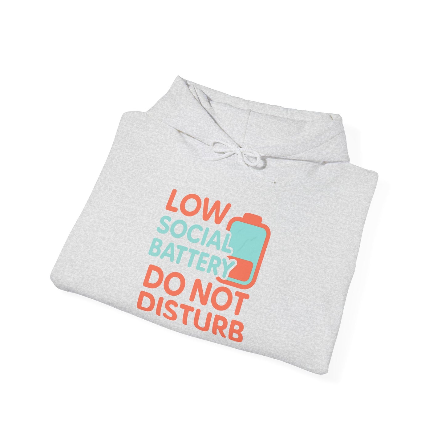 Low Battery Club Hoodie | Unisex Heavy Blend Hooded Sweatshirt for Social Media Lovers, Casual Wear, Gift for Friends