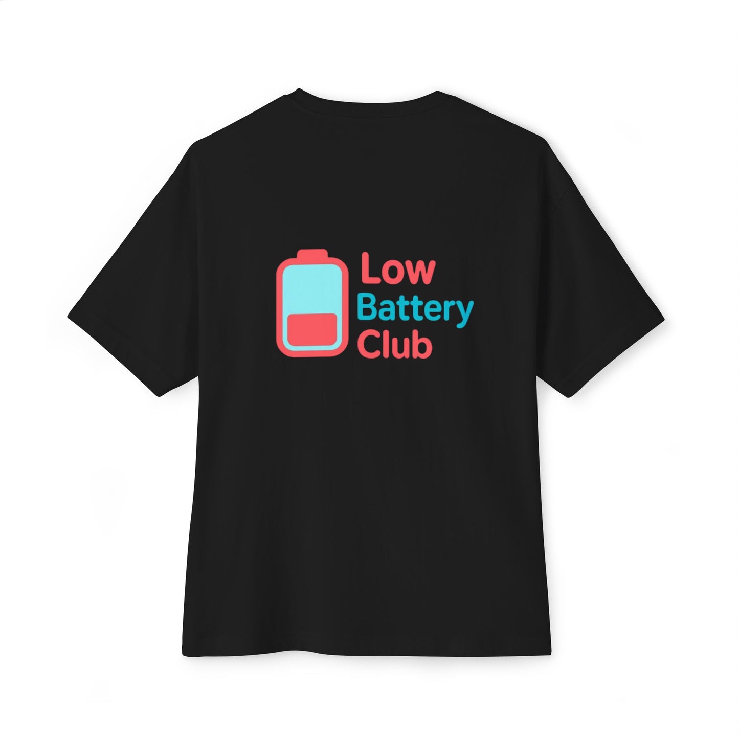 Social Battery Unisex Oversized Tee, Perfect for Introverts, Chill Relaxed Wear, Fun Gift for Friends, Casual Streetwear