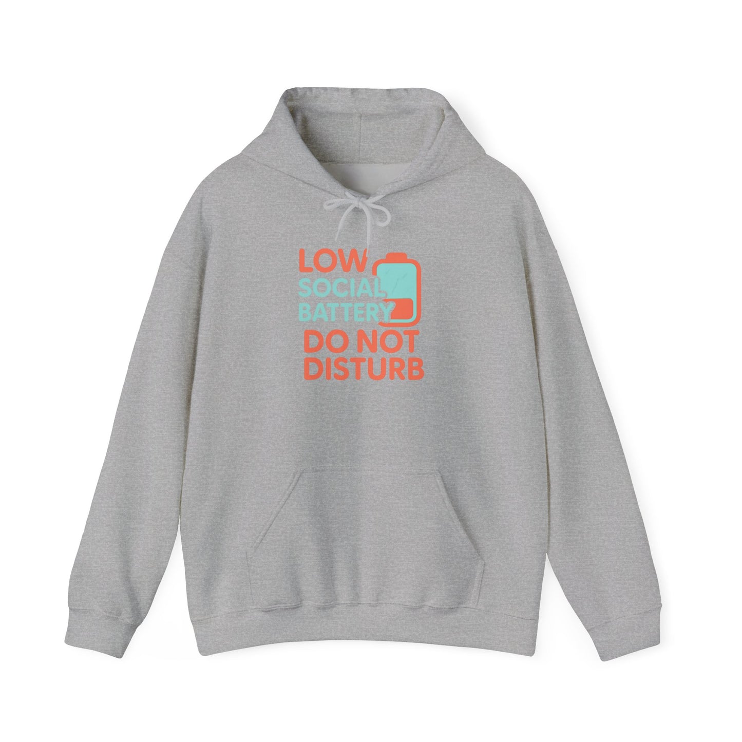 Low Battery Club Hoodie | Unisex Heavy Blend Hooded Sweatshirt for Social Media Lovers, Casual Wear, Gift for Friends