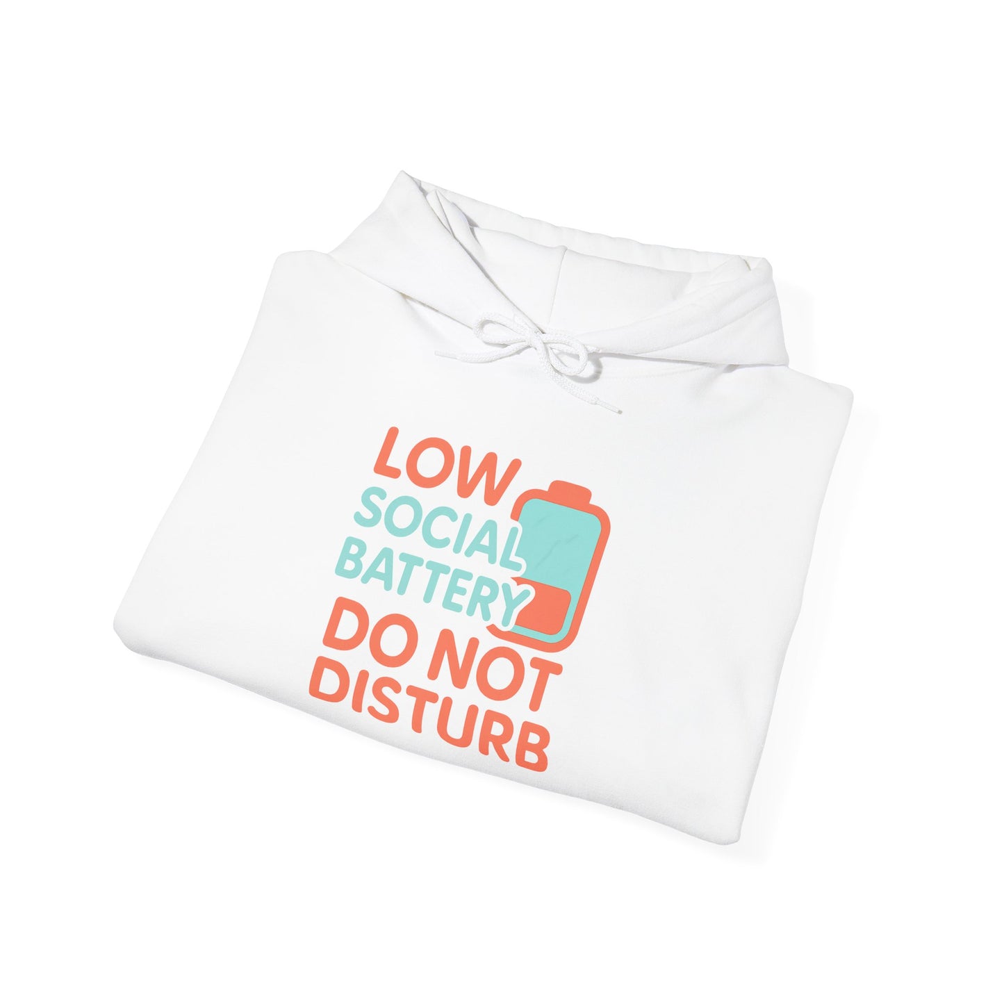 Low Battery Club Hoodie | Unisex Heavy Blend Hooded Sweatshirt for Social Media Lovers, Casual Wear, Gift for Friends