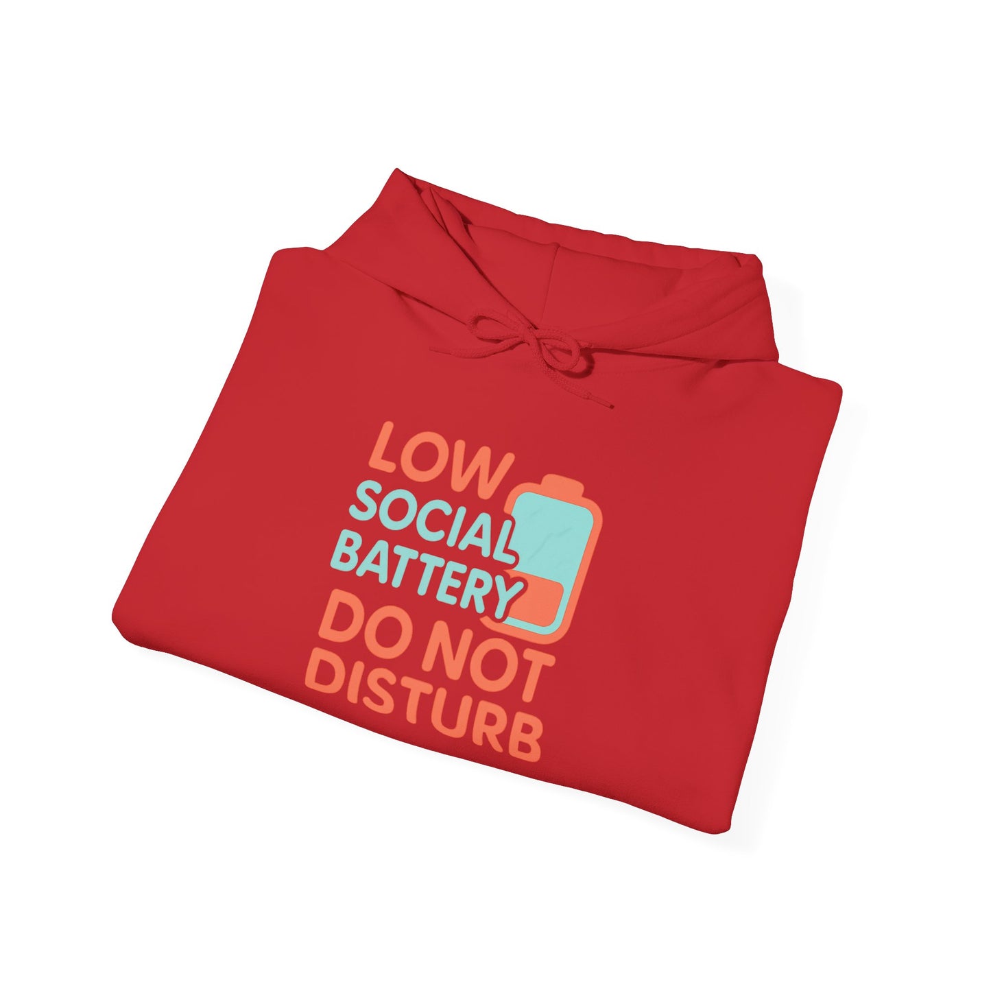 Low Battery Club Hoodie | Unisex Heavy Blend Hooded Sweatshirt for Social Media Lovers, Casual Wear, Gift for Friends