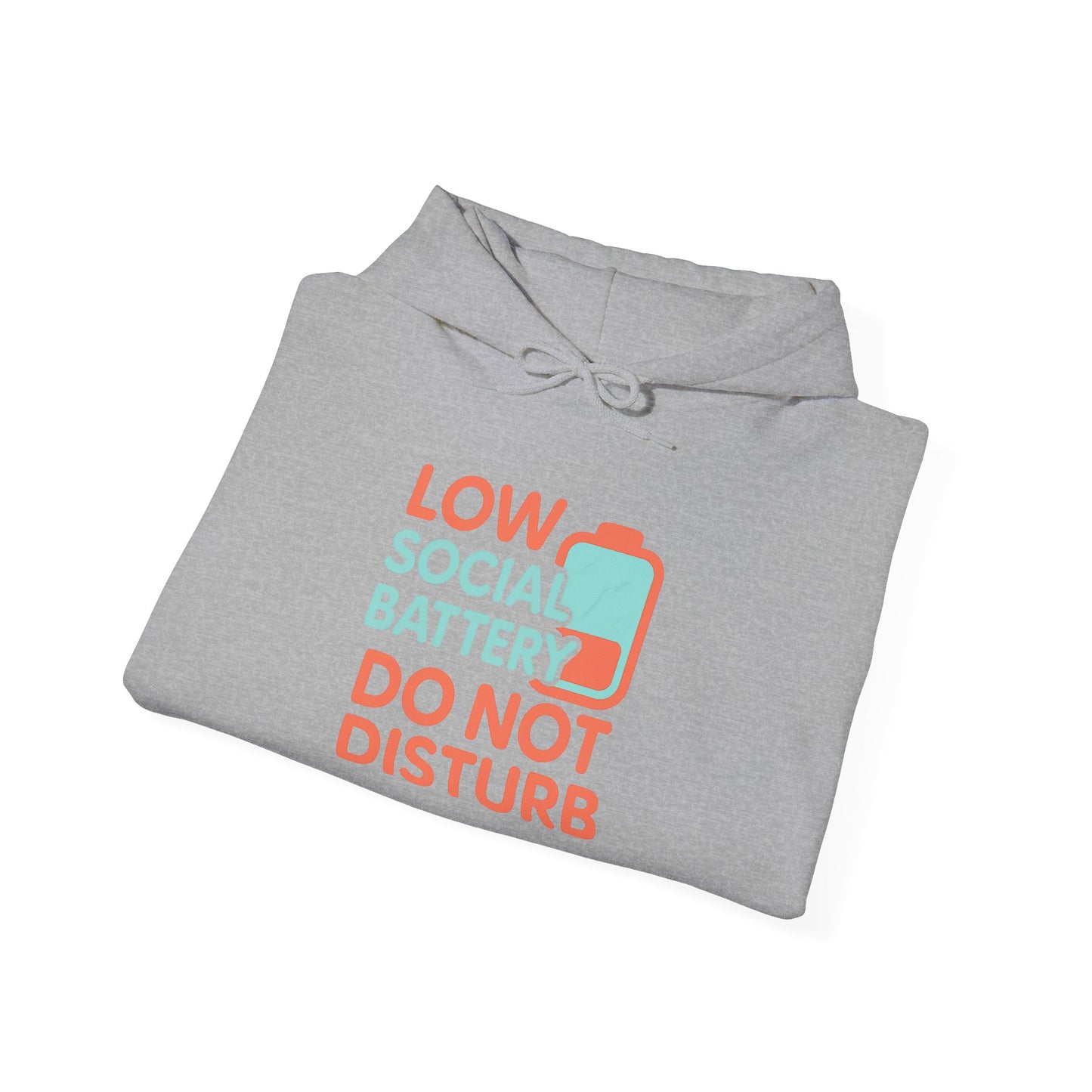 Low Battery Club Hoodie | Unisex Heavy Blend Hooded Sweatshirt for Social Media Lovers, Casual Wear, Gift for Friends