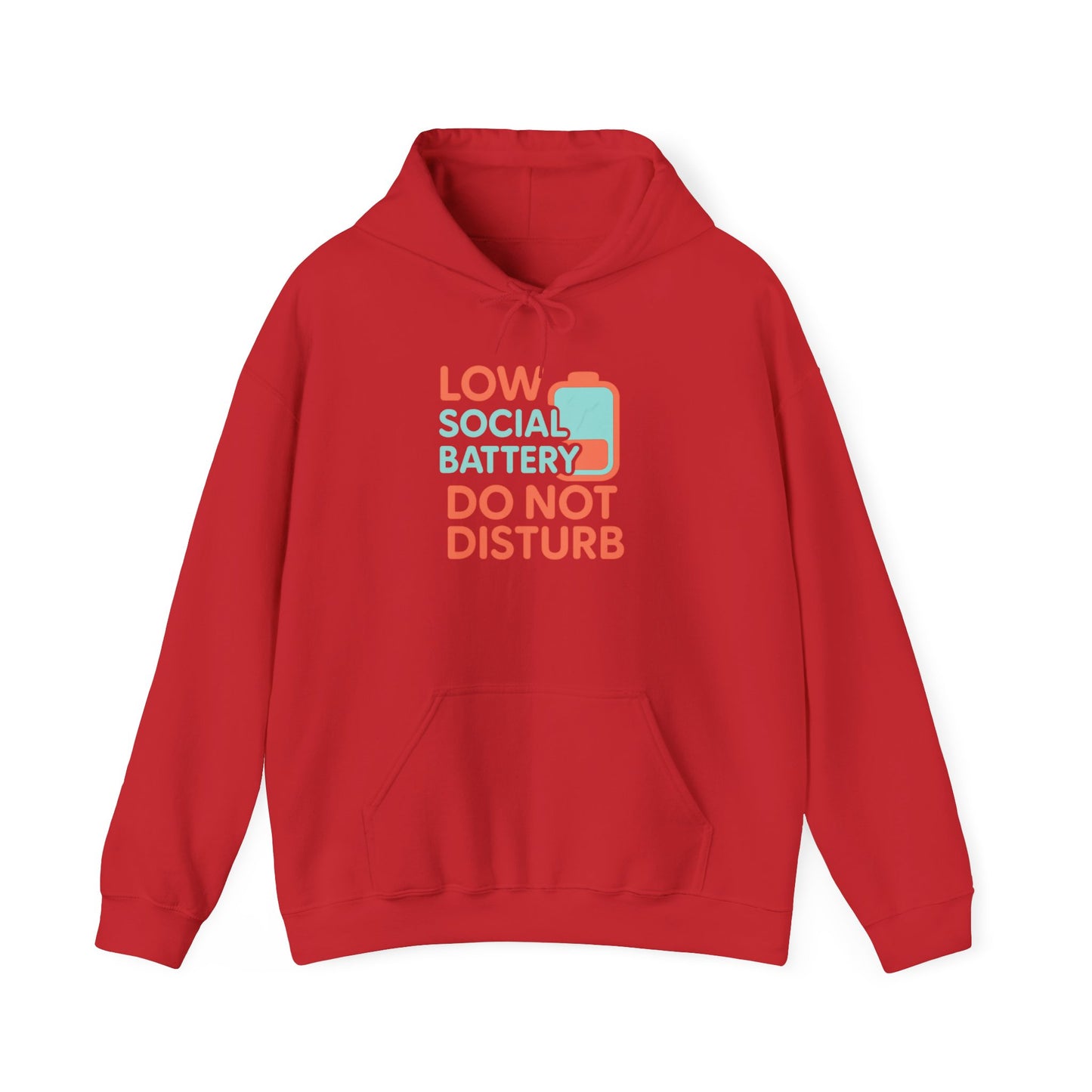 Low Battery Club Hoodie | Unisex Heavy Blend Hooded Sweatshirt for Social Media Lovers, Casual Wear, Gift for Friends