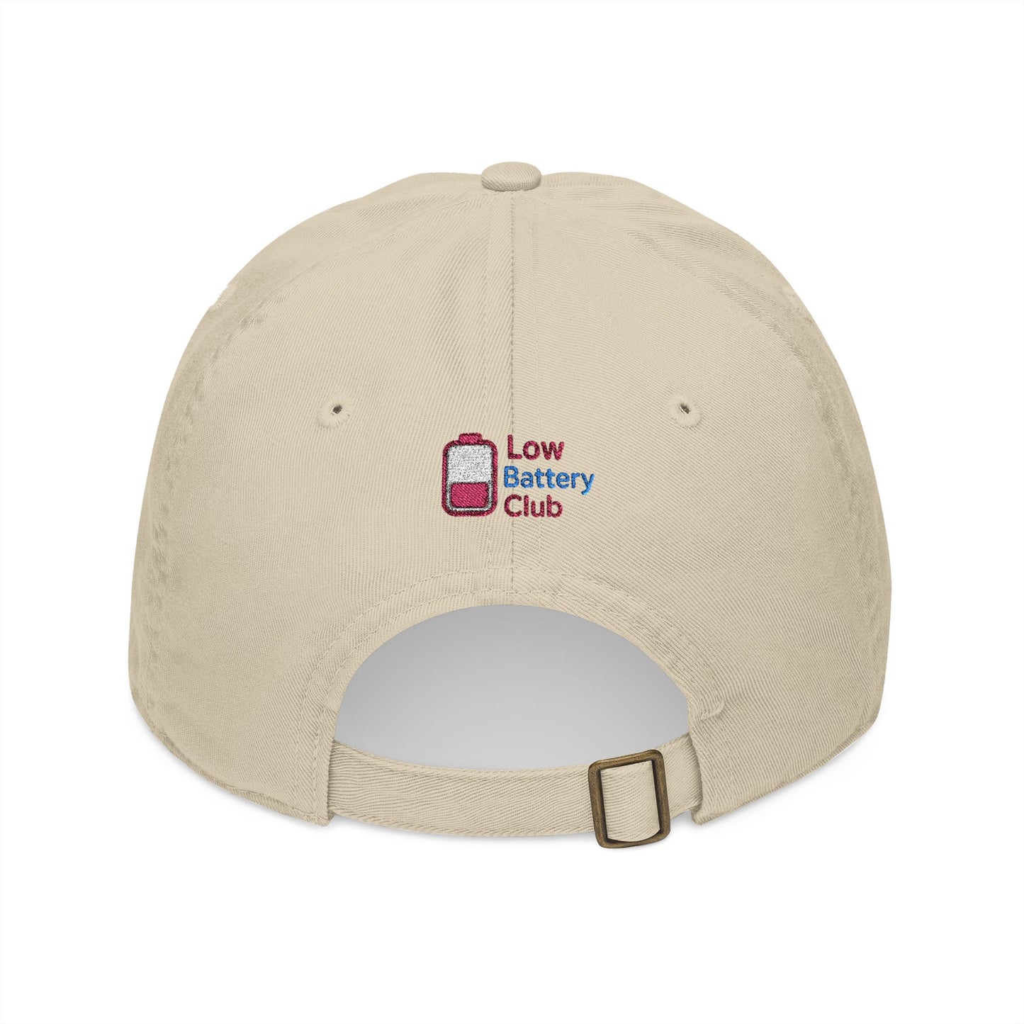 Organic Embroidered Baseball Cap - Do Not Disturb, Low Battery Club, Perfect Gift for Introverts, Casual Wear, Unique Accessories