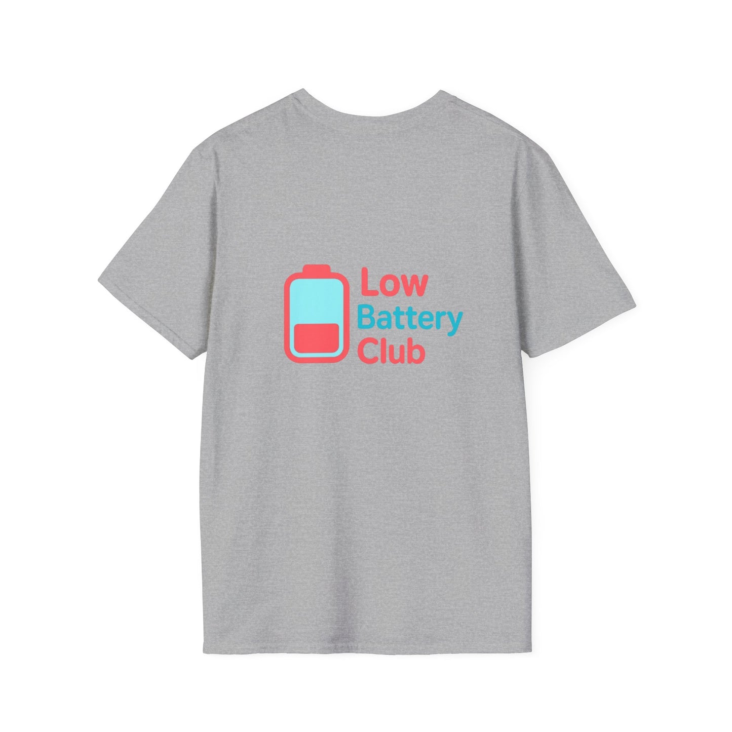 Low Battery Club Unisex Softstyle T-Shirt, Funny Tee for Introverts, Perfect Gift for Friends, Social Battery Shirt, Casual Wear, [...]