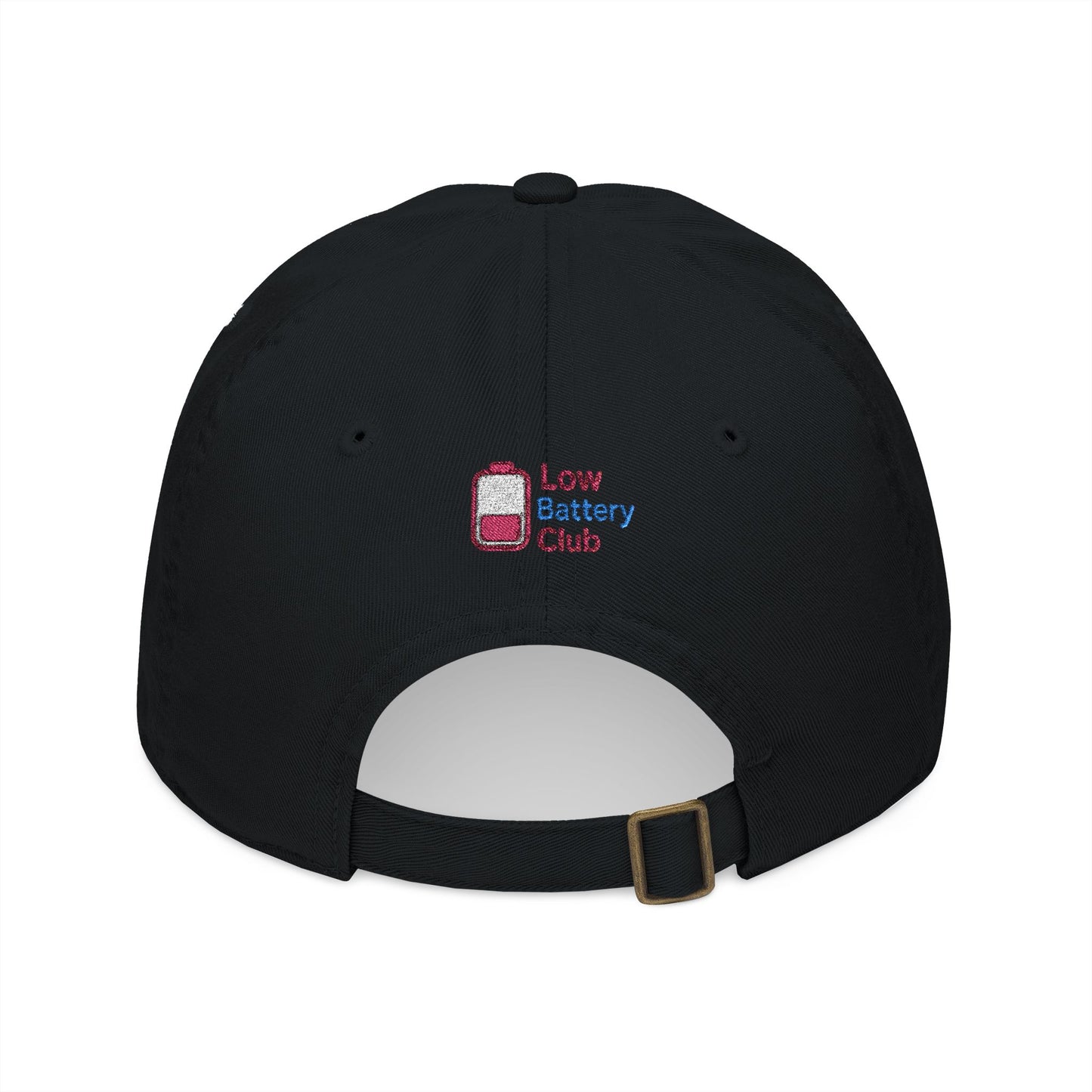 Organic Embroidered Baseball Cap - Do Not Disturb, Low Battery Club, Perfect Gift for Introverts, Casual Wear, Unique Accessories