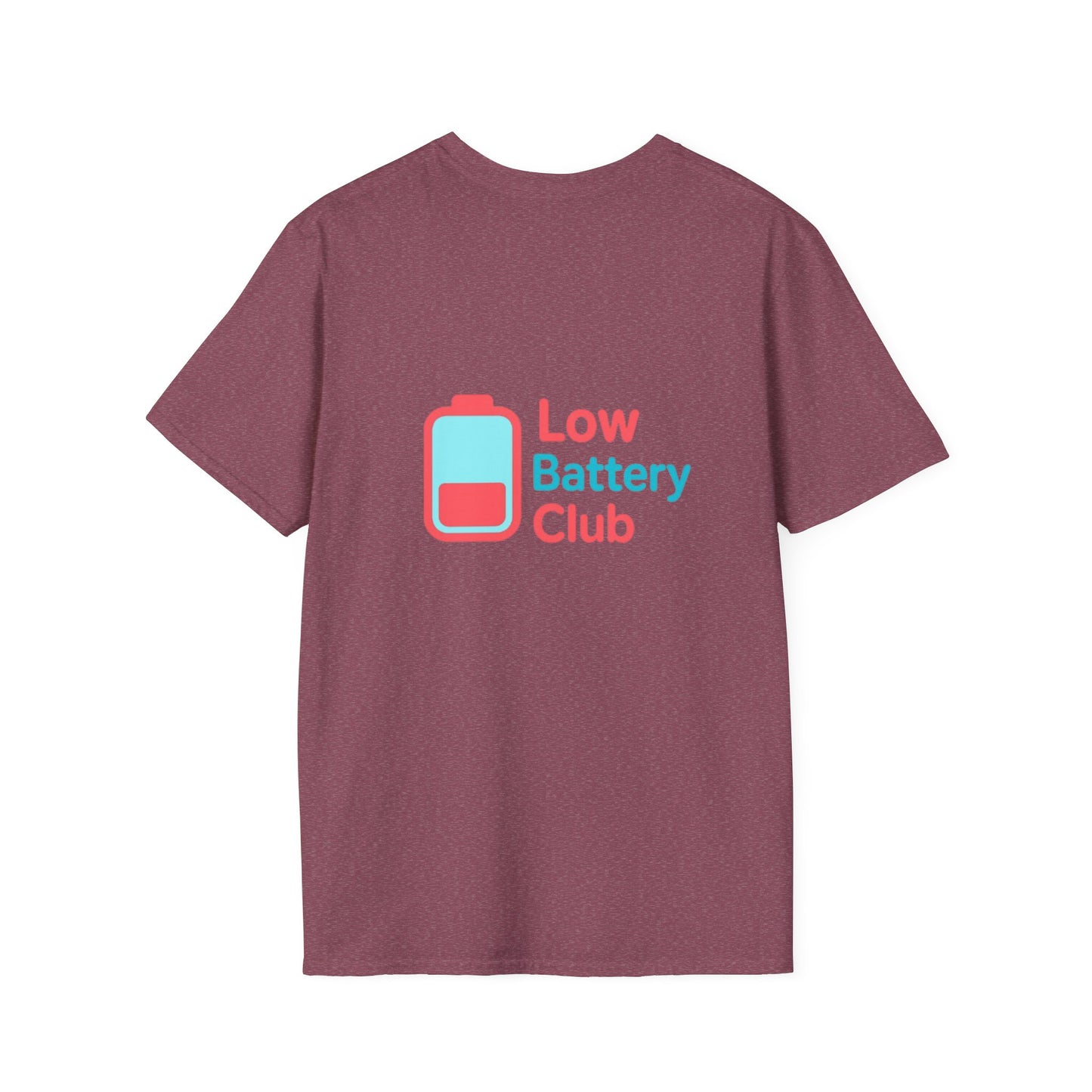 Low Battery Club Unisex Softstyle T-Shirt, Funny Tee for Introverts, Perfect Gift for Friends, Social Battery Shirt, Casual Wear, [...]